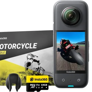 Insta360 X3 Motorcycle Kit- Waterproof 360 Action Camera with 1/2" 48MP Sensors