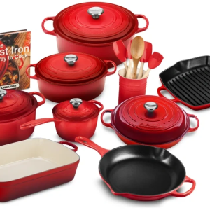 21-piece Signature Cast Iron Cookware Set